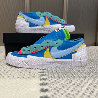 Cowes x Sakai x Nike Blazer Low "Neptune Snubbull" Neptune Snubbull/Yellow/HoWight DM7901-400 27cm