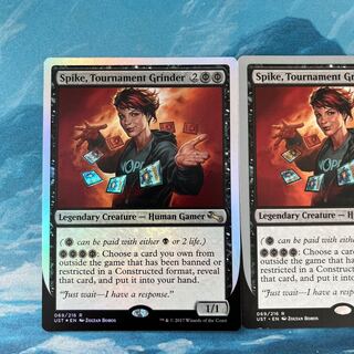 MTG foil x 1 non-foil x 1 Spike, Tournament Grinder