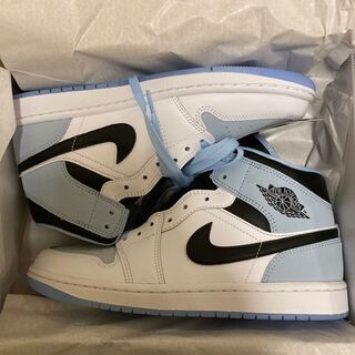 Air Jordan 1 Mid "Ice Blue Nubuck "Nike Air Jordan 1 Mid "Ice Snubbull Nubuck" 26cm