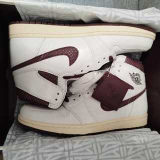 A Ma Ma Ma Niel x Nike Air Jordan 1 Retro High OG "Sail and Burgundy" DO7097-100 28cm