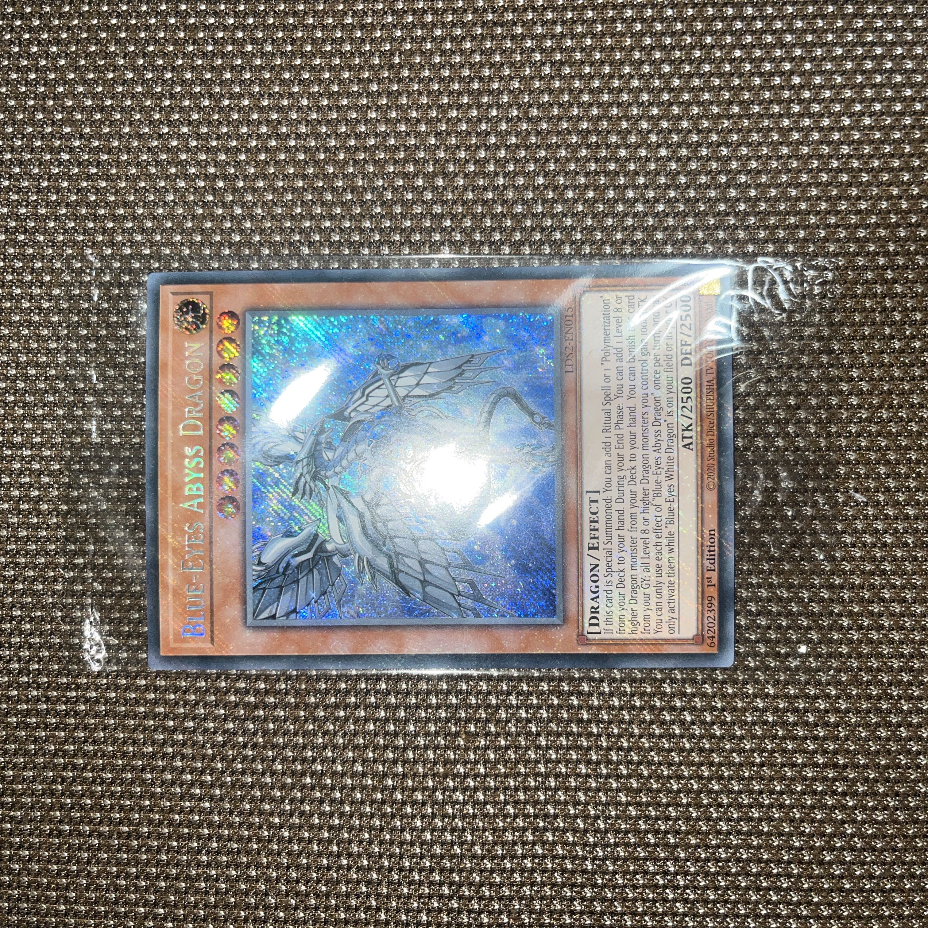Yu-Gi-Oh! Blue-Eyes Abyss Dragon EU version (English) Siku 1st 1 copy, unopened