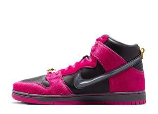 Run the Jewels x Nike SB Dunk High "Active Pink/Black/Gold" DX4356-600 25cm