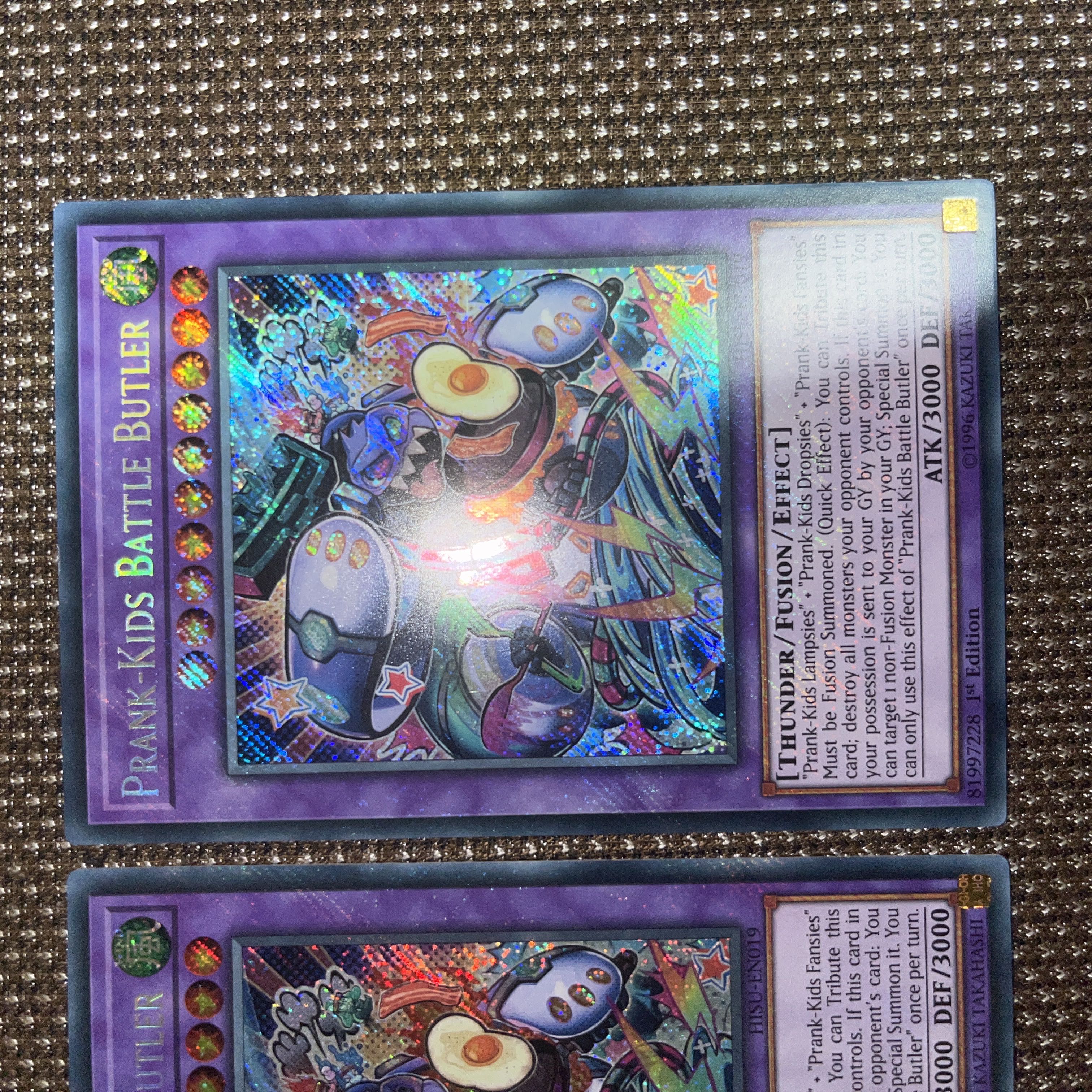 Yu-Gi-Oh Prank-Kids Battle Butler EU version (English) Siku 1st 2 copies