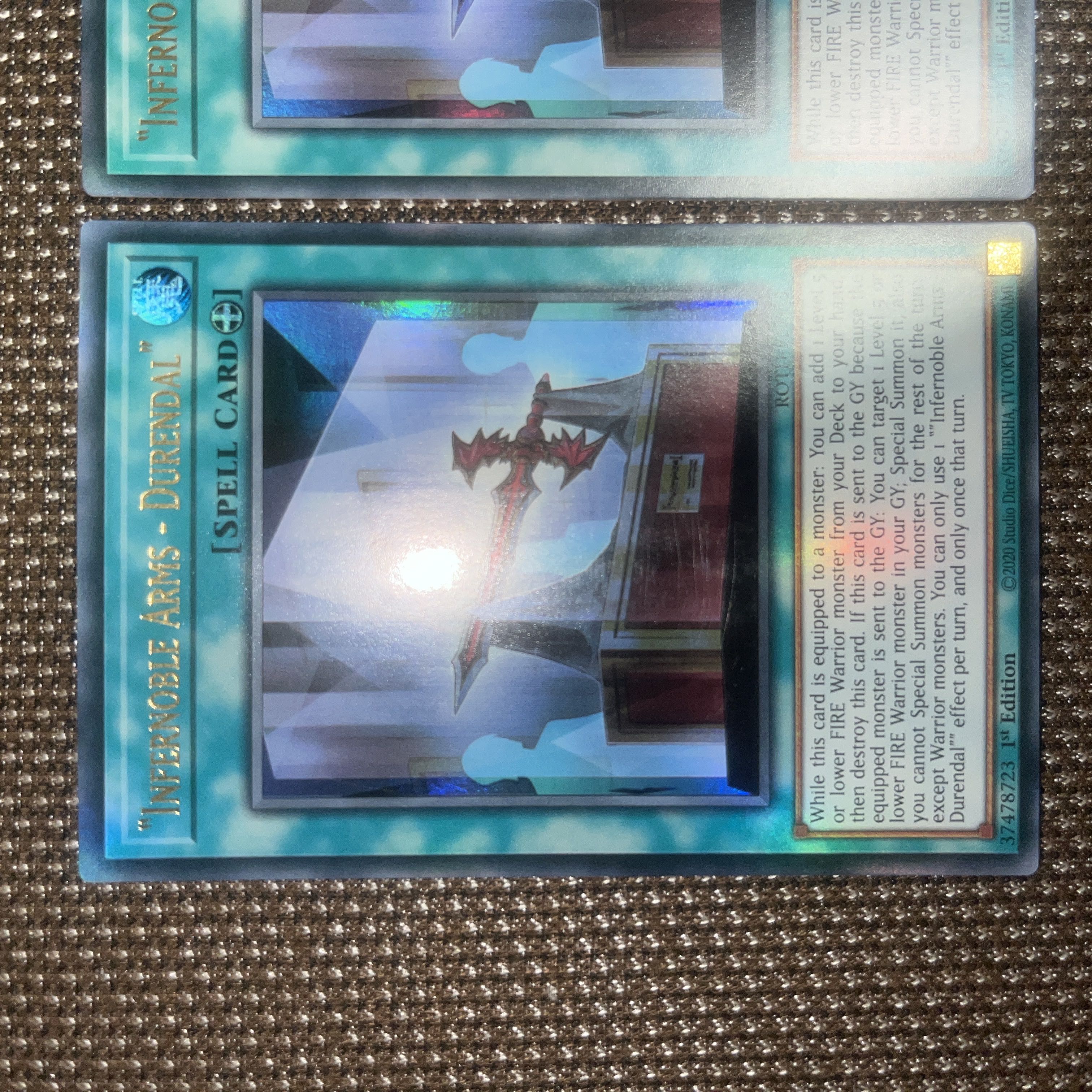 Yu-Gi-Oh "Infernoble Arms - Durendal" EU Edition (English) Ultra 1st 3 copies