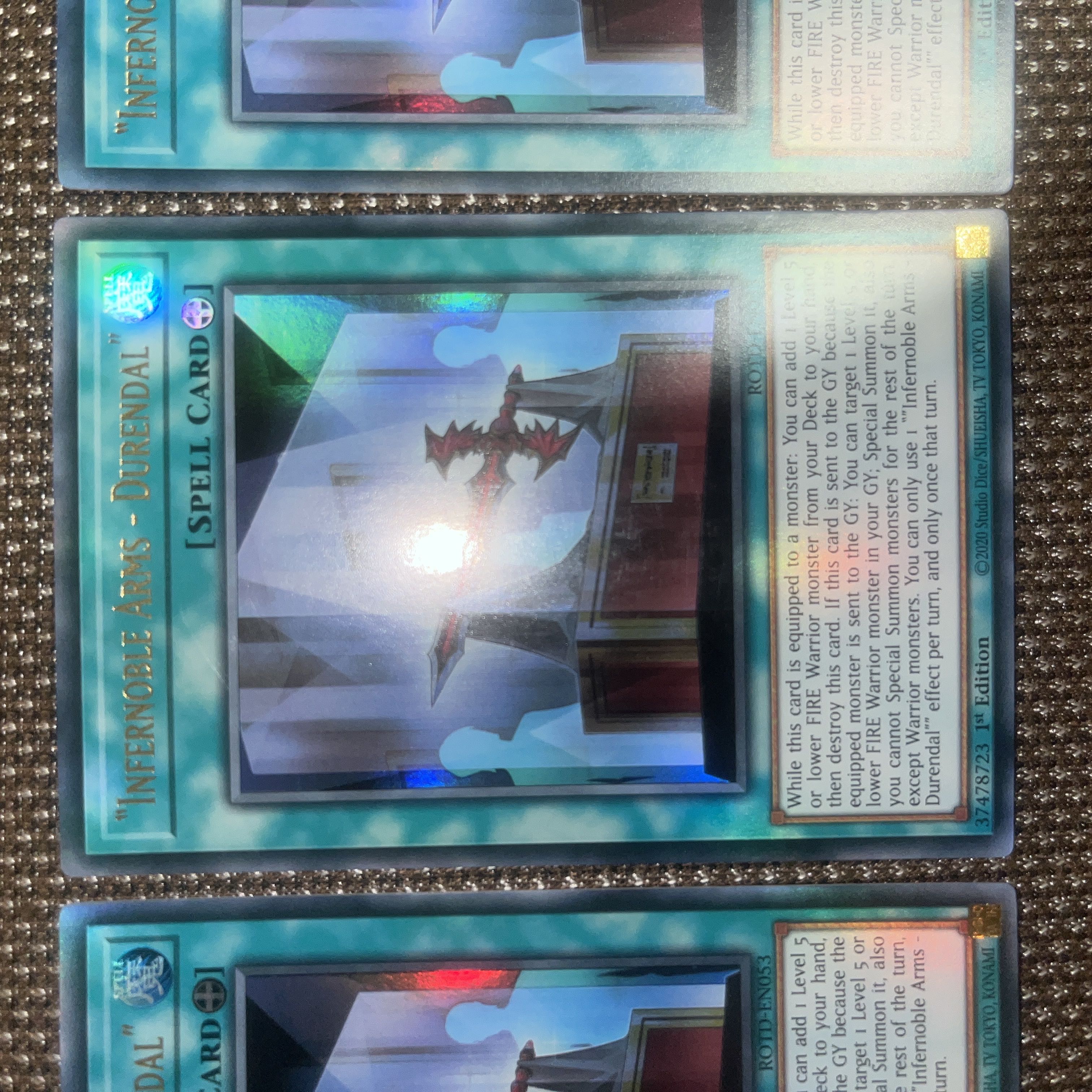 Yu-Gi-Oh "Infernoble Arms - Durendal" EU Edition (English) Ultra 1st 3 copies