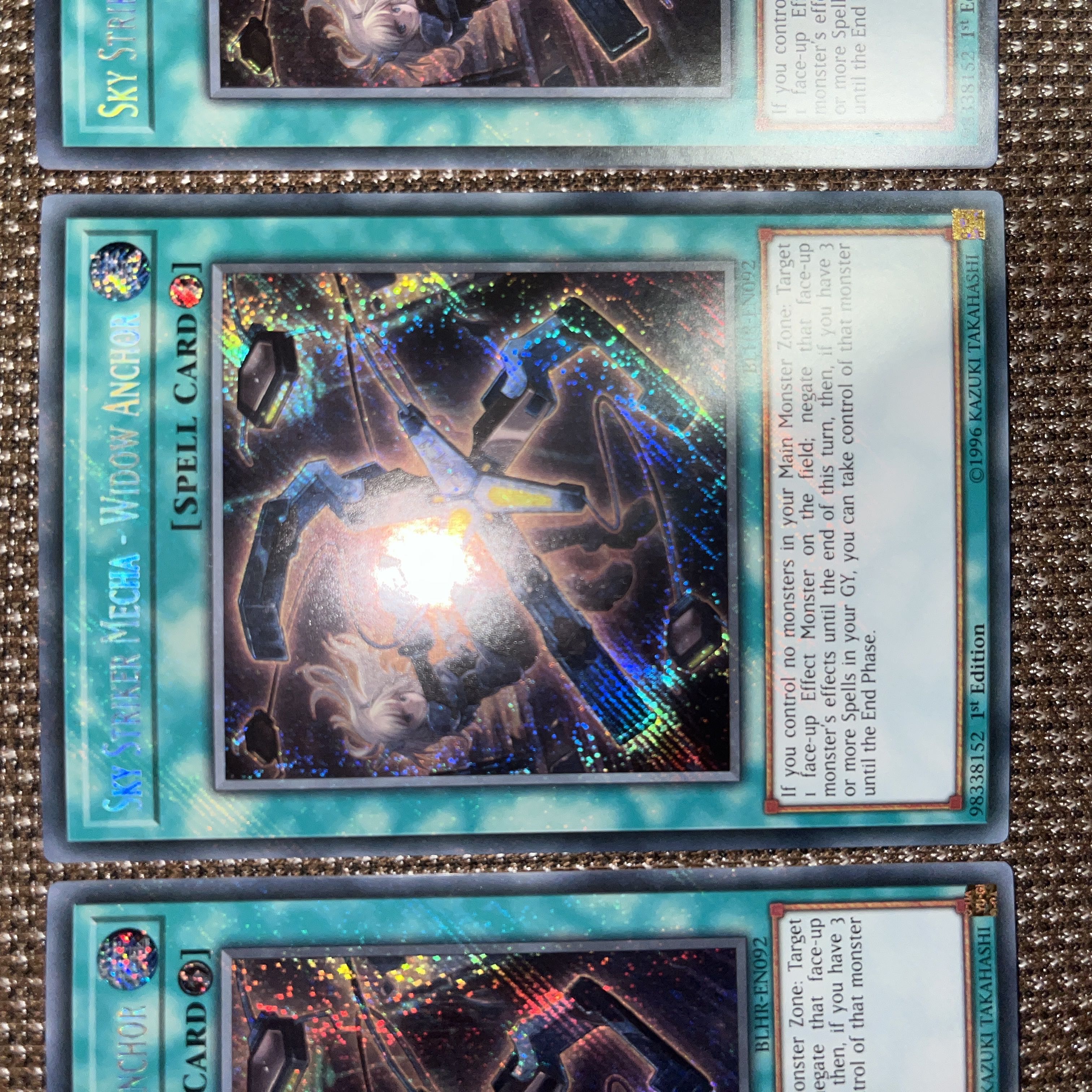 Yu-Gi-Oh Sky Striker Mecha - Widow Anchor EU Edition (English) Siku 1st 3 copies