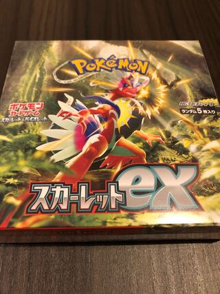 ポケモンカードゲームスカーレットex新品未開封シュリンク有1BOX