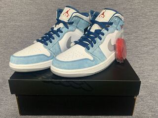 Nike Air Jordan 1 Mid Se Ho Wight/Hyper Royal Red DN3706-401 27cm