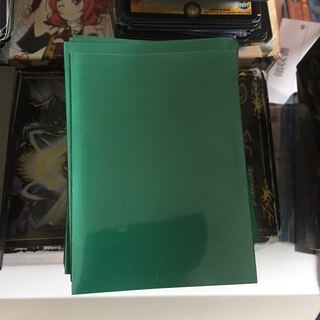 緑無地 スリーブ 60枚