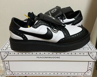 PEACEMINUSONE × Nike Kwondo 1 "Black and White" 27.5cm