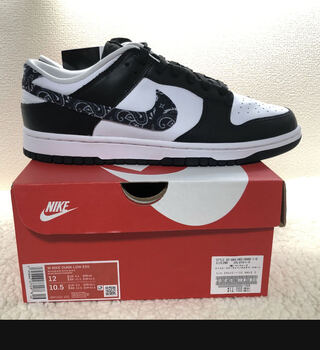 ナイキ ウィメンズ ダンク ロー Ess ペイズリー "ホワイト/ブラック" DH4401-100 29cm