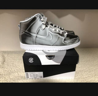 Clot x Nike Flux Dunk High Metallic Silver (DH4444-900) 30cm