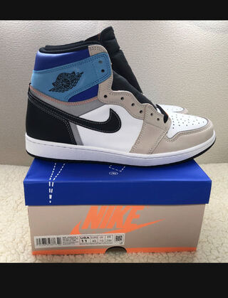 Nike Air Jordan 1 High Og "Prototype" Ho Wight/Multi Color Total Orange DC6515-100 29cm