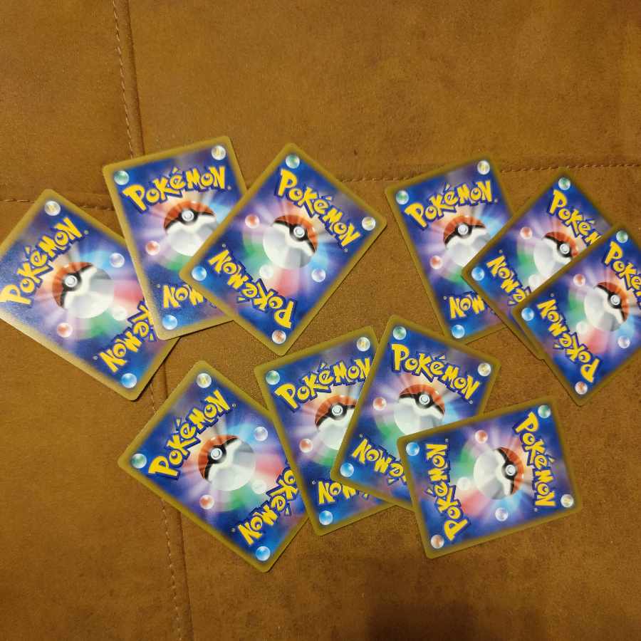 Jun 399/414 x 4 cards, Professor's Research (Professor Magnolia) Dr. Nanakamado 403/414 x 3 cards, Shauna 395/414 x 3 cards Total 10 Pokémon cards