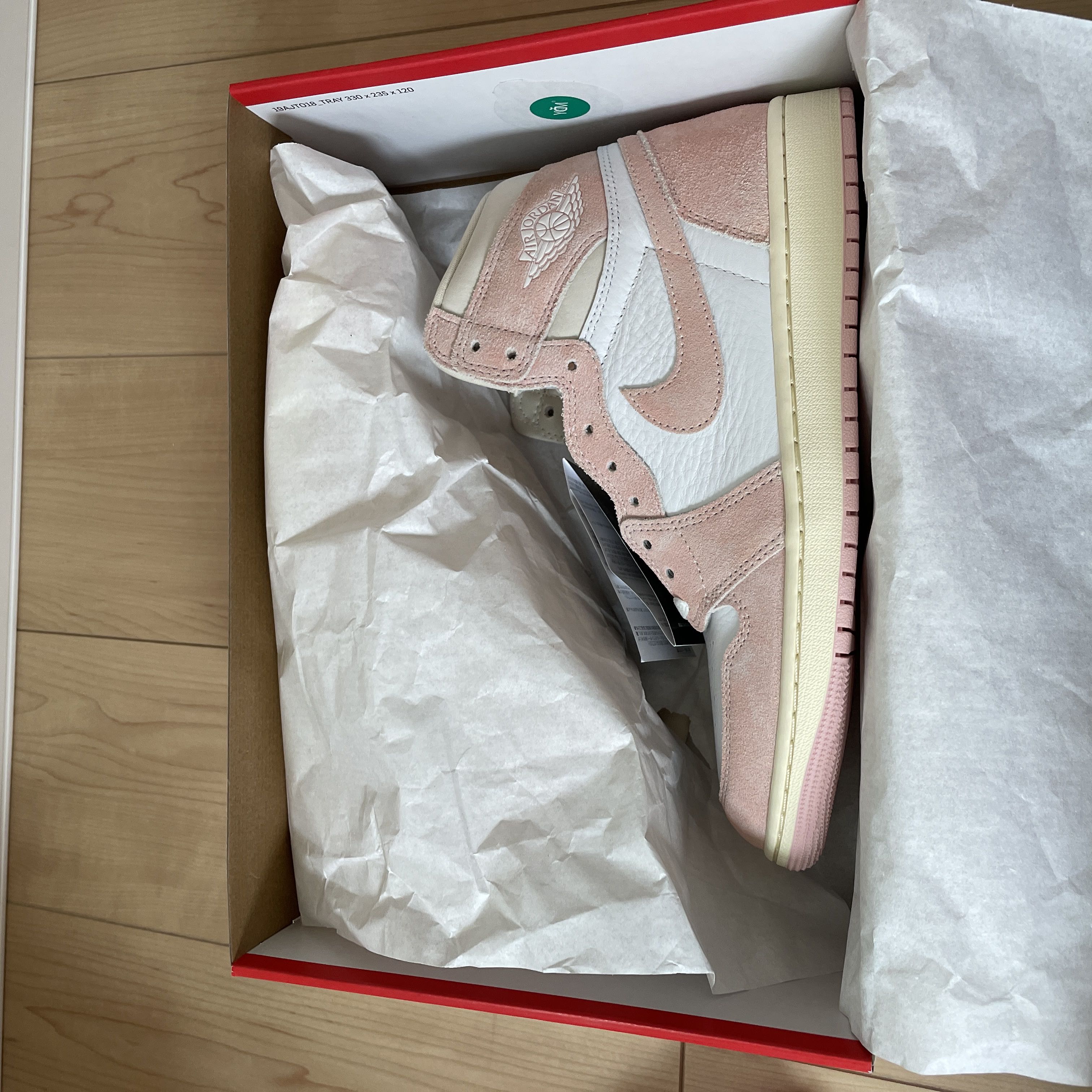 Nike WMNS Air Jordan 1 Retro High OG "Washed Pink" 28cm