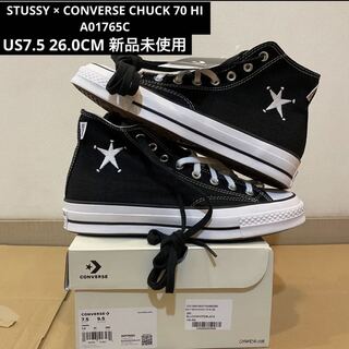 26.0cm STUSSY × CONVERSE CHUCK 70 HI ⑤ 26cm