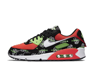 Nike Women's Worldwide Pack Air Max 90 SE "Katakana" Black/Red DA1342-013 23cm