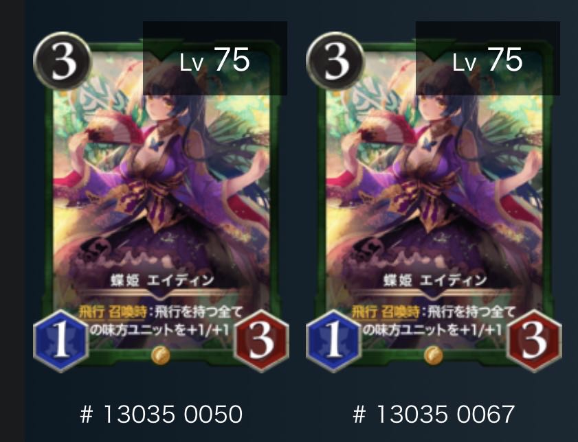 【2枚セット】蝶姫 エイディン スピあり