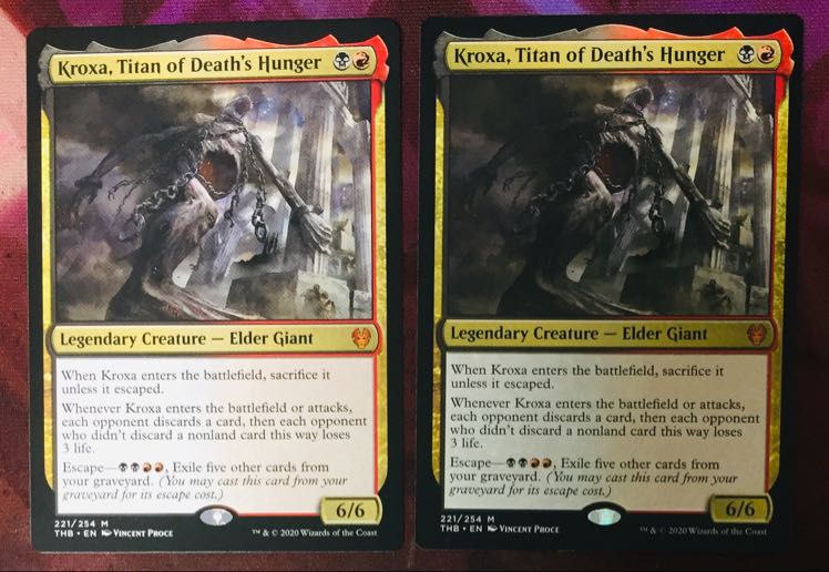 死の飢えのタイタン、クロクサ  英2枚