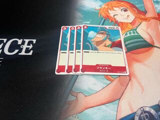 One Piece Card Game Romance Dawn Frankie (UC,OP01-021) x 4