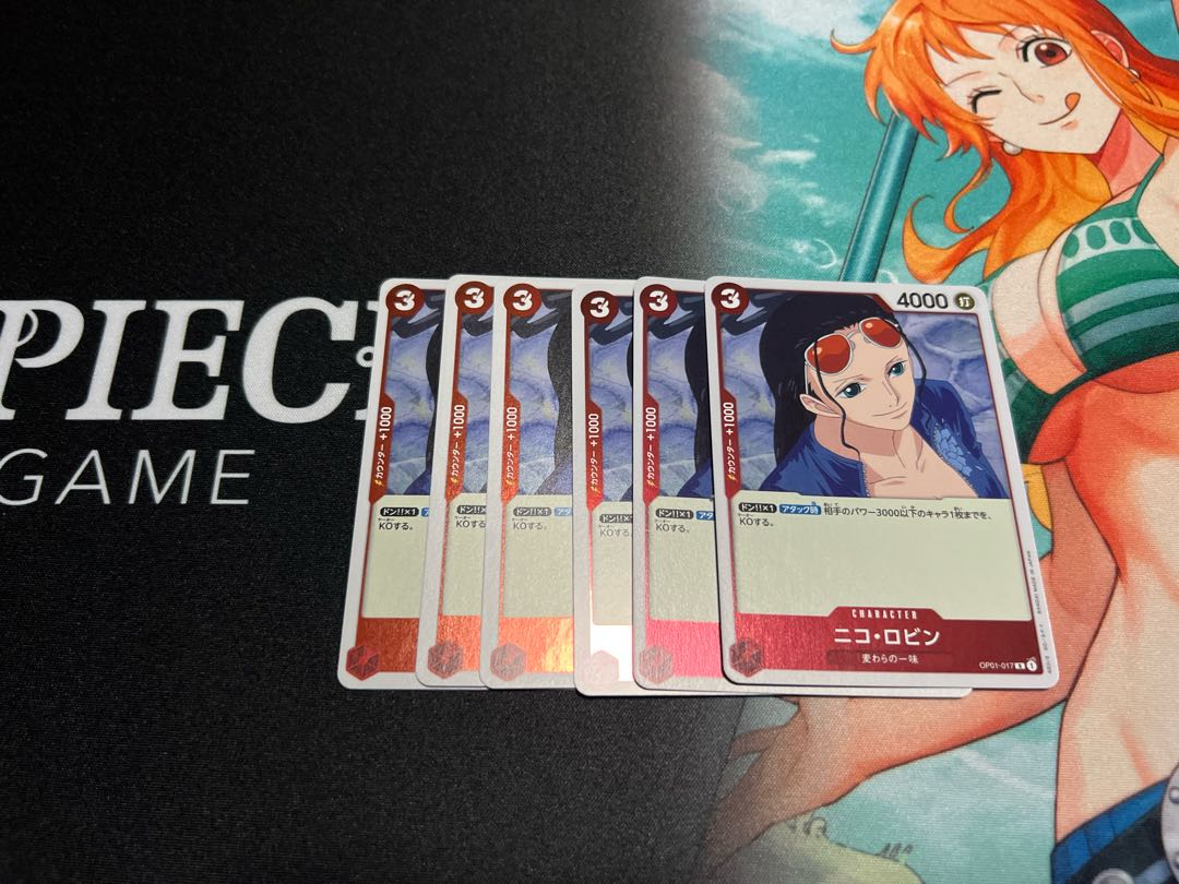 ワンピースカードゲーム　ロマンスドーン　ニコ・ロビン(R,OP01-017)×6 ナミR×4