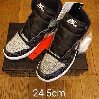 New and unused] JORDAN 1 RETRO HIGH OG Rebellionaire Rebellionaire Black tag 24.5cm