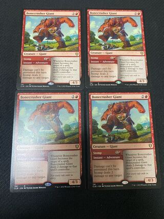 Bonecrusher Giant English 4-card set