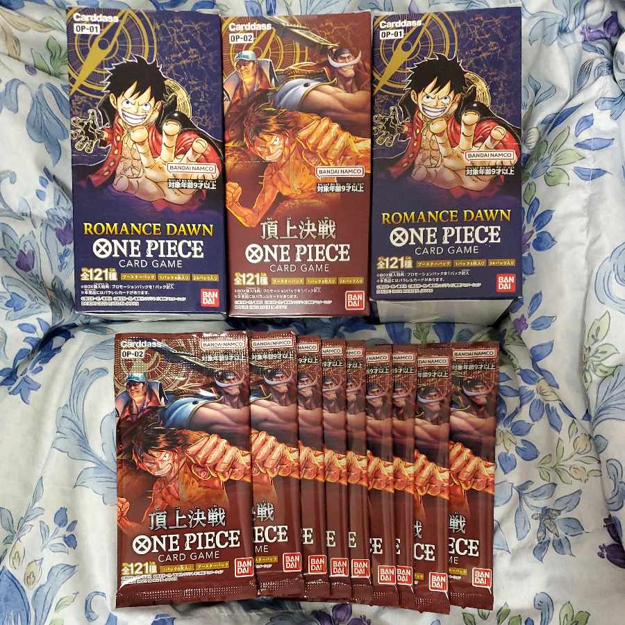 Romance Dawn Summit Battle Unopened Box Set Total 3 BOX + 9 PACK 1BOX