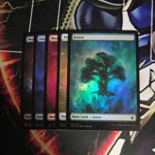 テーロス foil土地 5種 英語版 1枚