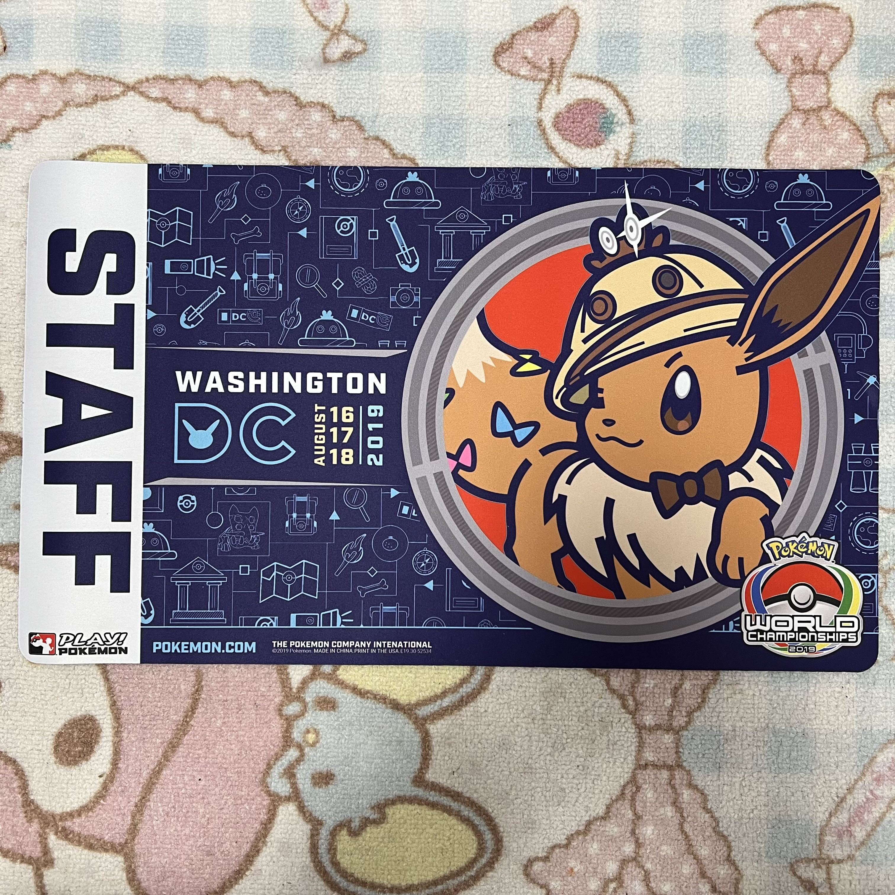 ポケモンWCS スタッフ 限定 イーブイ プレイマット