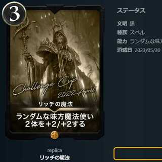 リッチの魔法【レプリカ】