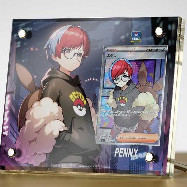 ポケモンカード　ボタン　アクリル製カード・ディスプレー盾