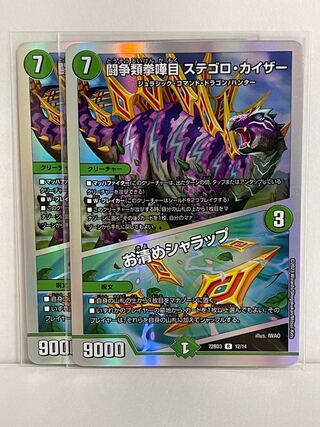 闘争類拳嘩目 ステゴロ・カイザー｜お清めシャラップ R 12/14 22BD3 2枚セット