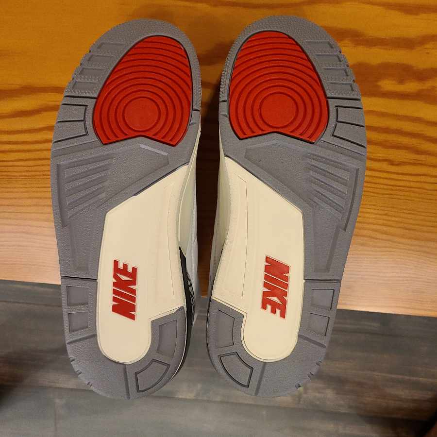 Nike Air Jordan 3 "Cement Reimagined" Summit HoWight/Fire Red/Black/Cement Grey DN3707-100 27.5cm