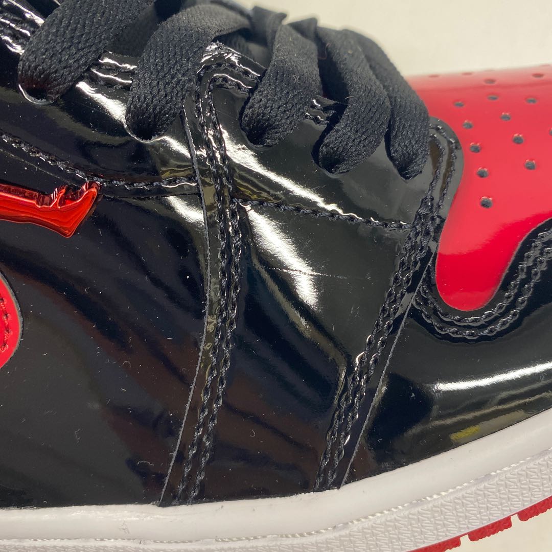 Nike Air Jordan 1 Retro High Og "Bread Patent" Black/HoWight Varsity Red 555088-063 28cm