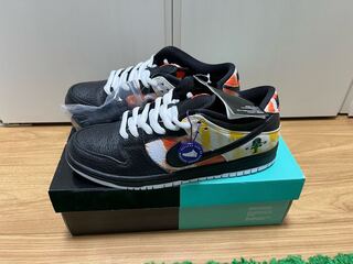 Nike SB Dunk Low "Roswell Ray Guns Tie Dye" Black/Orange Flash BQ6832-001 27cm
