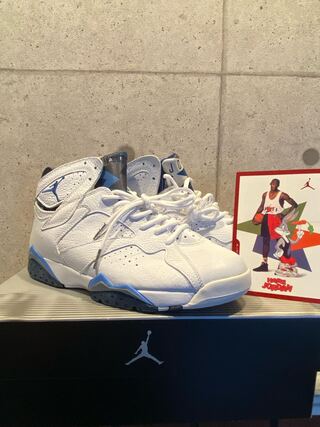 nike air jordan 7 white french blue 28cm