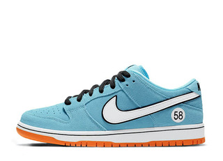 Nike SB Dunk Low Pro "Gulf Racing" Snubbull Chill/Safety Orange Black Ho Wight BQ6817-401 26cm