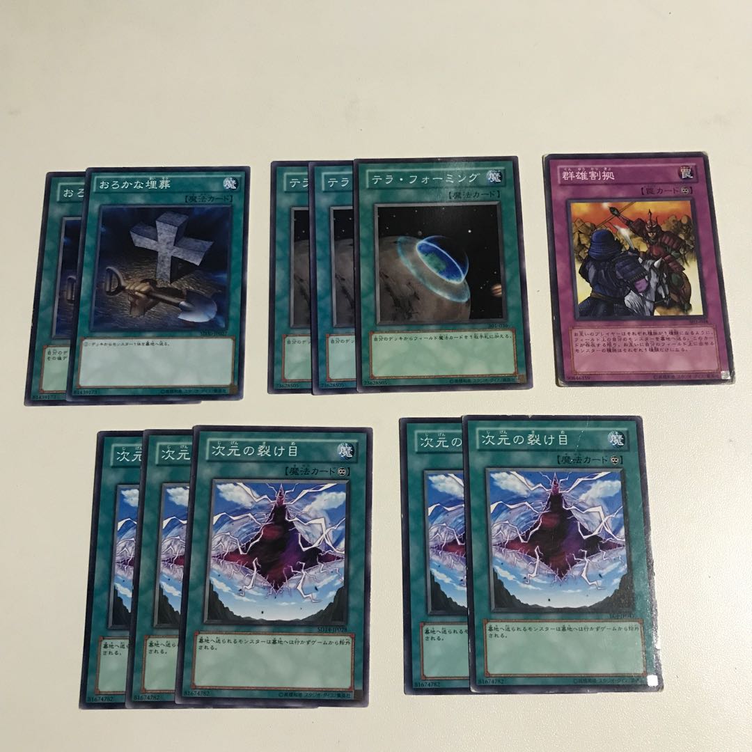 次元の裂け目 群雄割拠 おろかな埋葬 テラフォーミング ノーマルセット 11枚