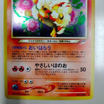 Pokemon card, old back, Easy Windy