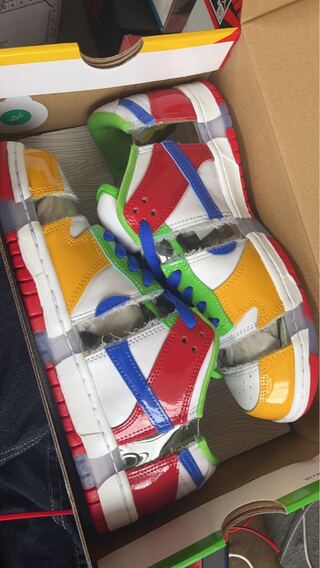 eBay x Nike SB Dunk Low "Sandy" Ho Wight/Hyper Royal/Meen Green 26cm