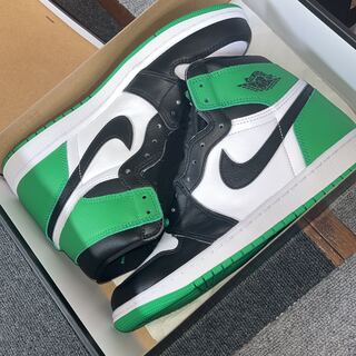 Nike Air Jordan 1 Retro High OG "Black and Chansey Green" (2023) 26cm