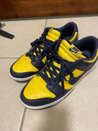 Nike Dunk Low Retro "Michigan" Varsity Rosa's/Midnight Ne Minar Ho Wight 28.5cm