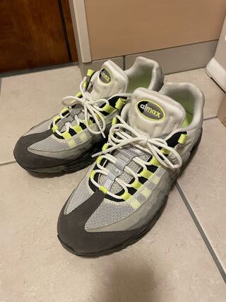 Nike Air Max 95 Og Black/Volt Medium Ash Dark Pewter 554970-071 28.5cm