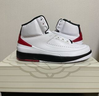 Nike Air Jordan 2 OG "Chicago" 2022 HoWight/Varsity Red/Black 27.5cm
