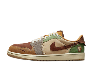 Zion Williamson x Nike Air Jordan 1 Low Og "Voodoo" Flux/Muslin/Fauna Brown/Oil Green/Sesame DZ7292-200 27cm