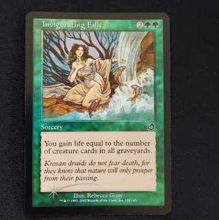 MTG　foil　トーメント　鼓舞の滝　Invigorating Falls 1枚