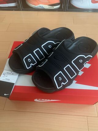 Nike Air More Uptempo Slide "OG" Black/HoWight 28cm