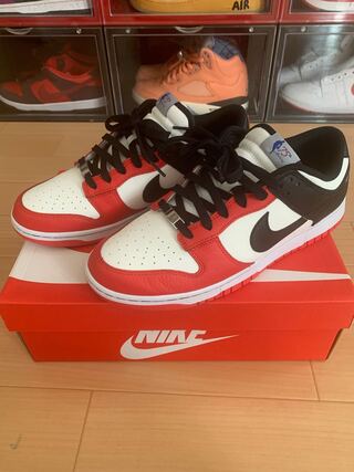 Nike Dunk Low Emb Nba Diamond Anniversary "Black and Chili Red" 28.5cm