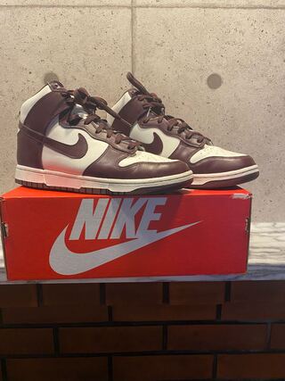 Nike Women's Dunk High "Burgundy Crash" Burgundy Crash/Sail DD1869-601 28cm